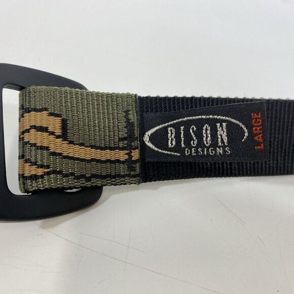 Mens Bison Nylon Strap Belt Large Project Cope Friedlander Knot Graphics 39” - Picture 6 of 7